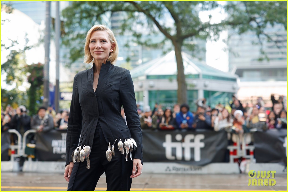 Cate Blanchett Wears Recycled Spoons Again to 'Disclaimer' Screening at