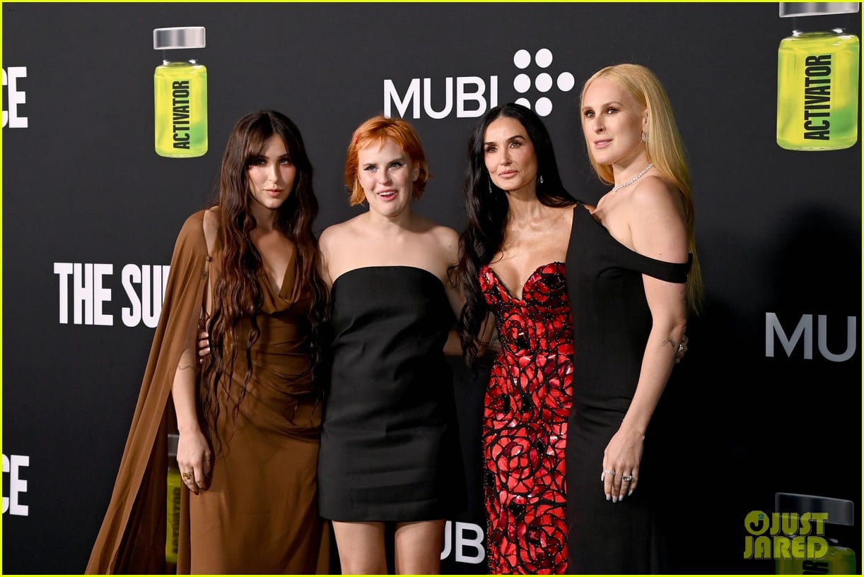 Demi Moore Gets Support from Her Three Daughters at 'The Substance' L.A
