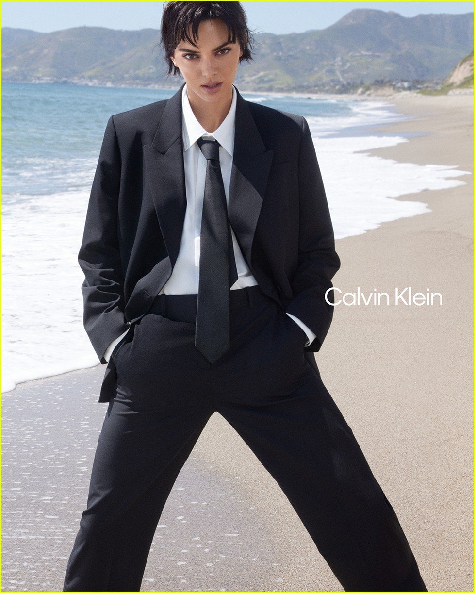Kendall Jenner Channels Kris With Short Bob in New Calvin Klein