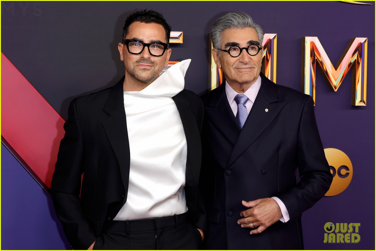 Dan & Eugene Levy Arrive for Hosting Duties at Emmy Awards 2024 Photo