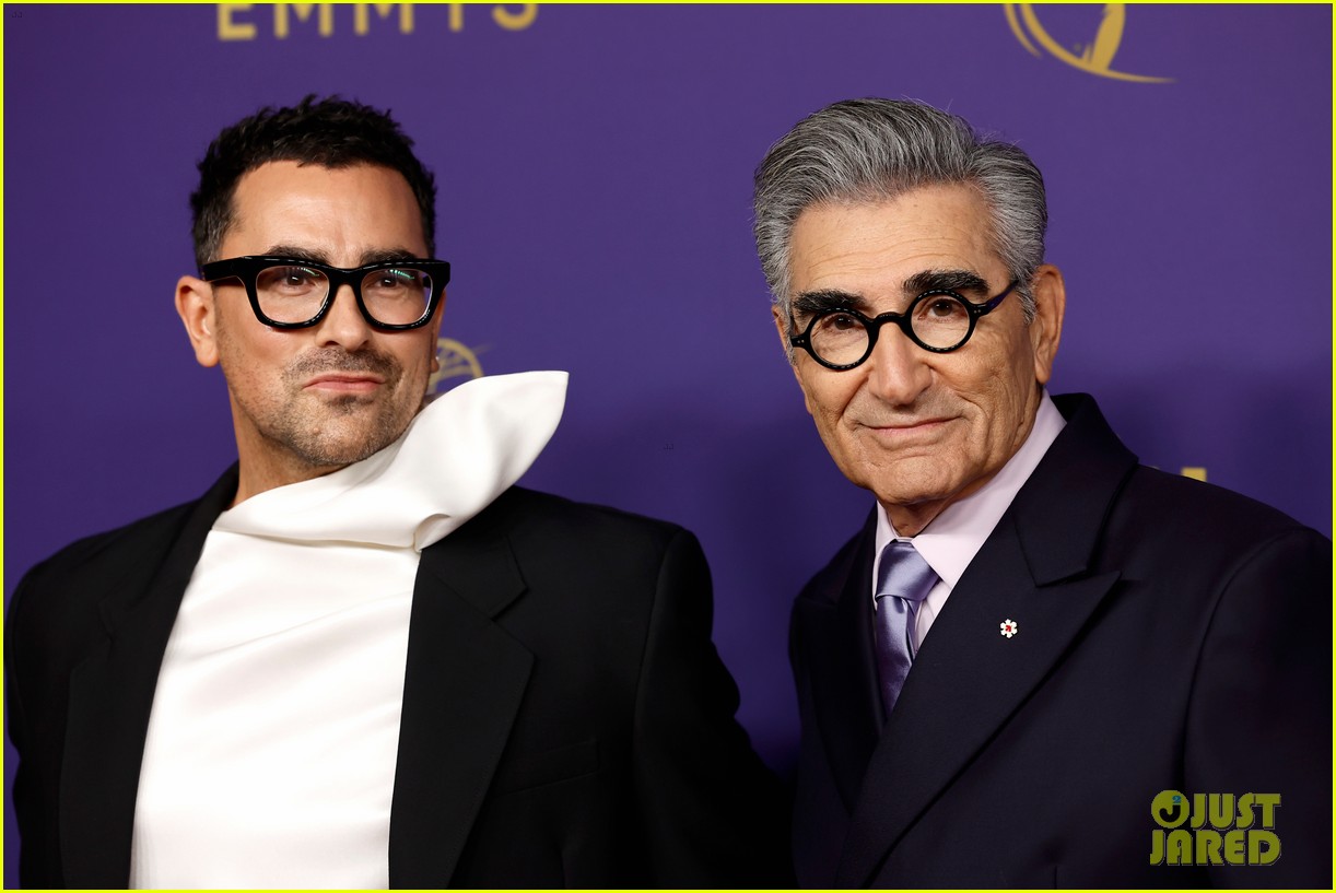 Dan & Eugene Levy Arrive for Hosting Duties at Emmy Awards 2024 Photo