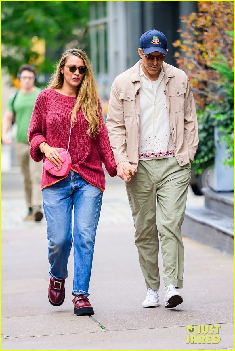 Blake Lively & Ryan Reynolds Coordinate Looks During Afternoon Out in