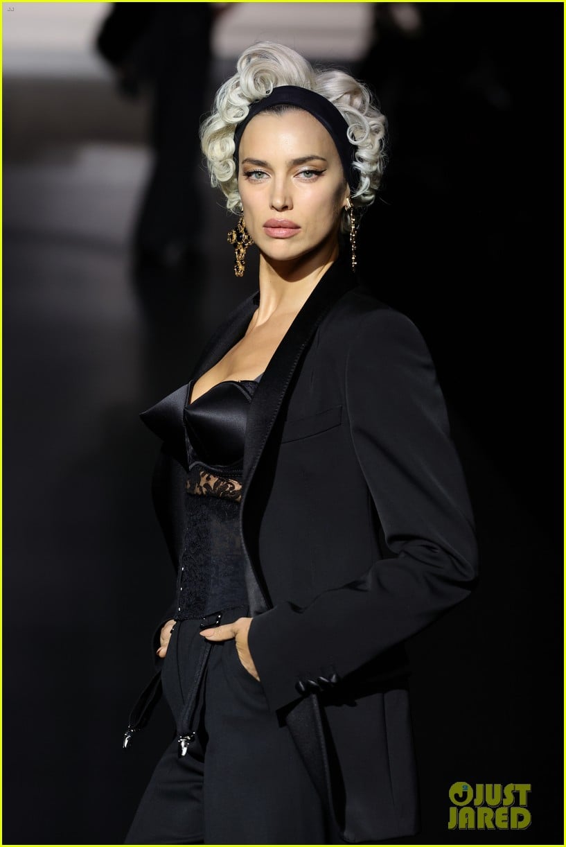 Madonna Wears Black Veil & Gold Crown to Dolce & Gabanna Fashion Show