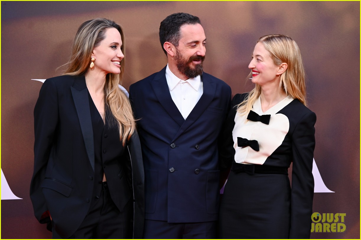 Angelina Jolie Suits Up for London Film Festival Premiere of 'Maria