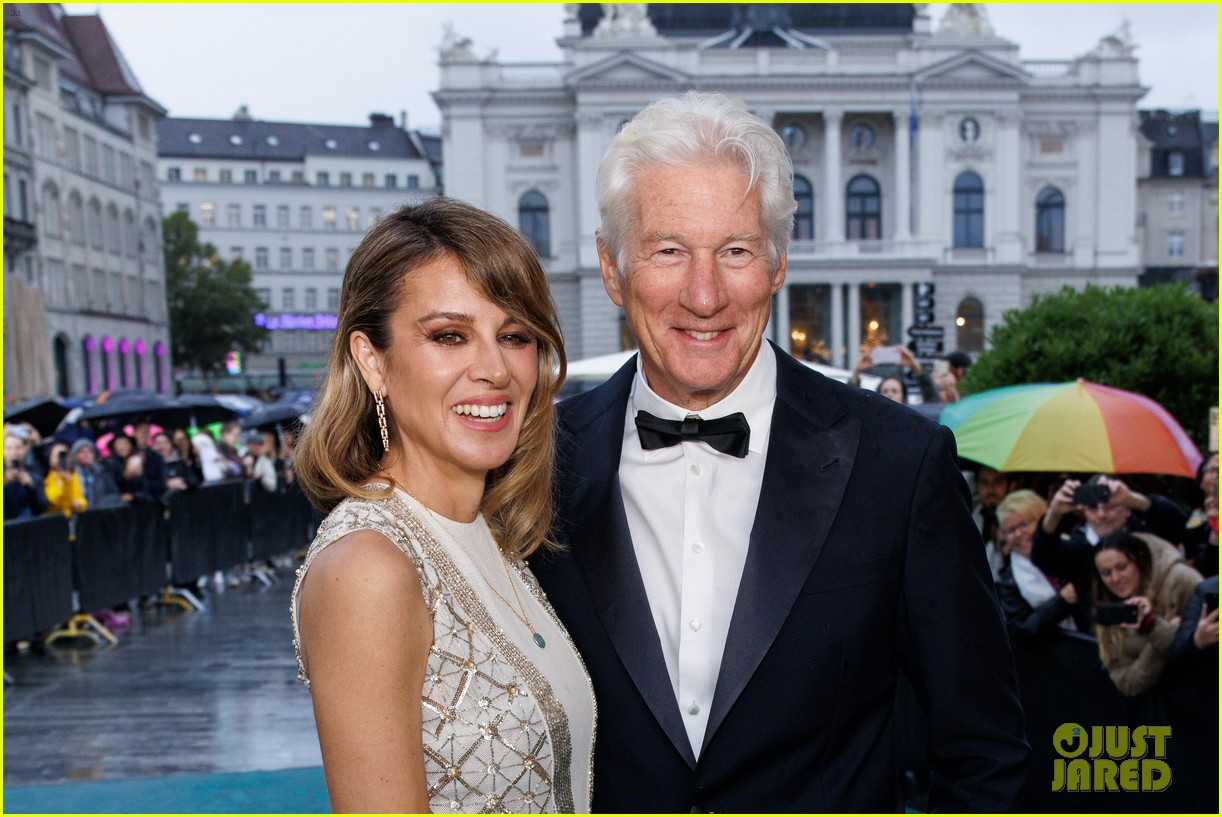 Richard Gere & Wife Alejandra Show Off Sweet PDA at Zurich Film(01)