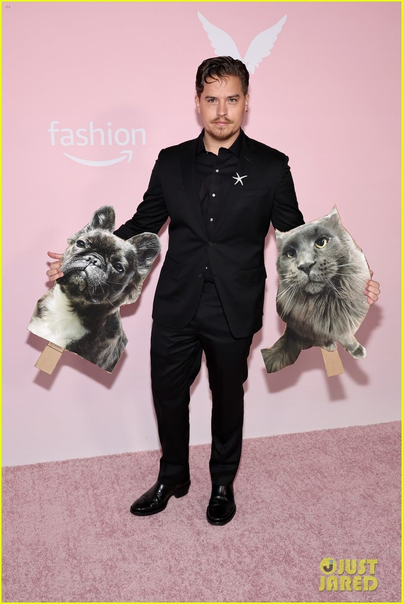 Barbara Palvin's Husband Dylan Sprouse Brings CutOuts of Their Pets to
