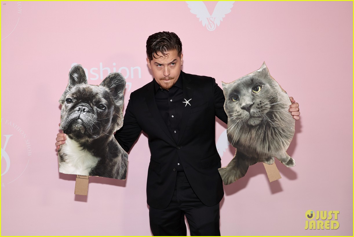 Barbara Palvin's Husband Dylan Sprouse Brings CutOuts of Their Pets to
