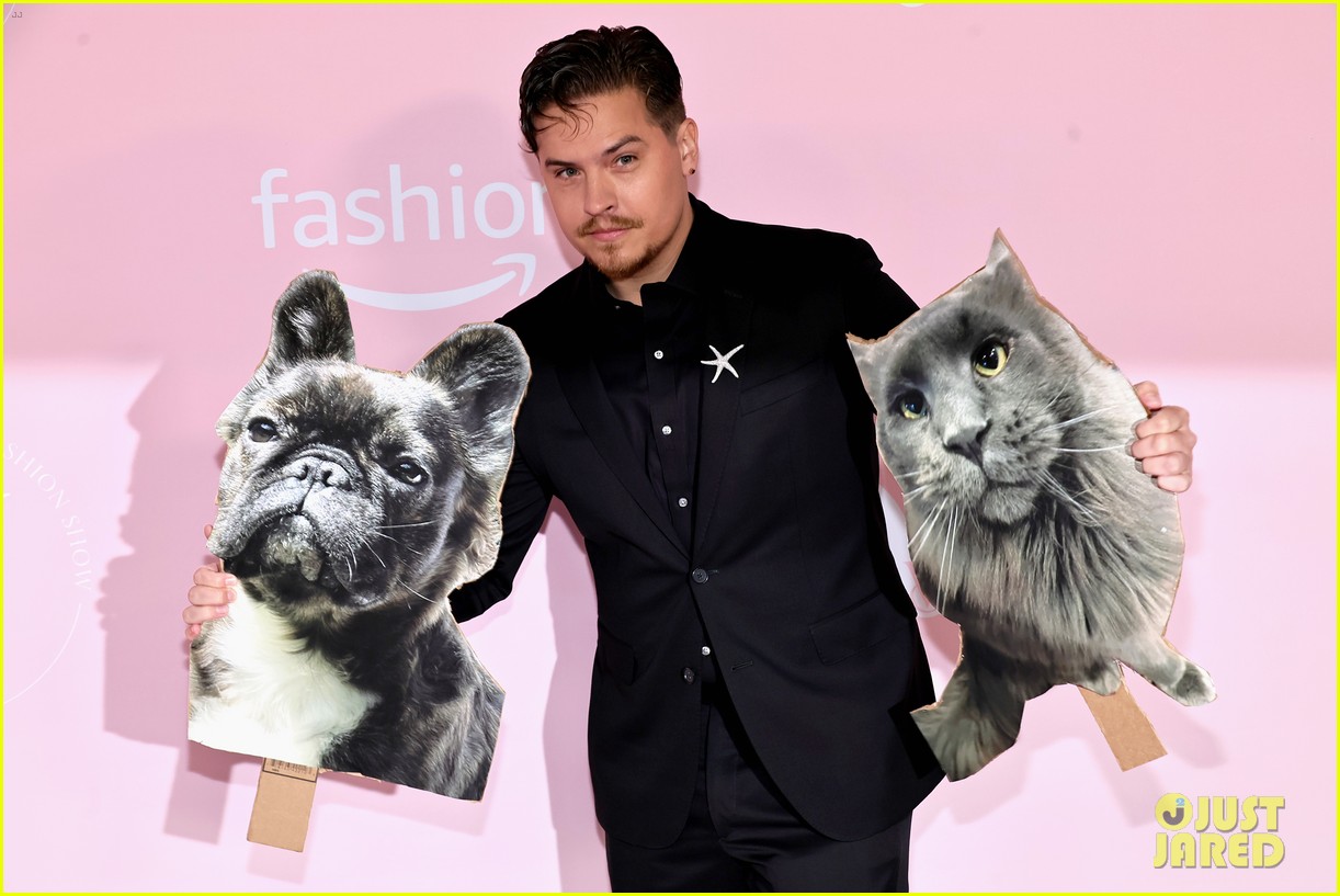 Barbara Palvin's Husband Dylan Sprouse Brings CutOuts of Their Pets to