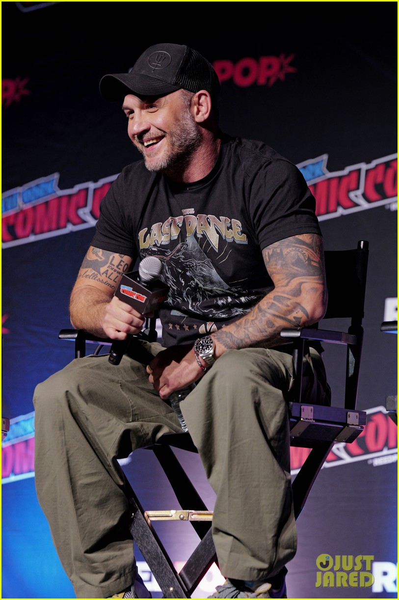 tom hardy fight spider man venom comic con 025088990