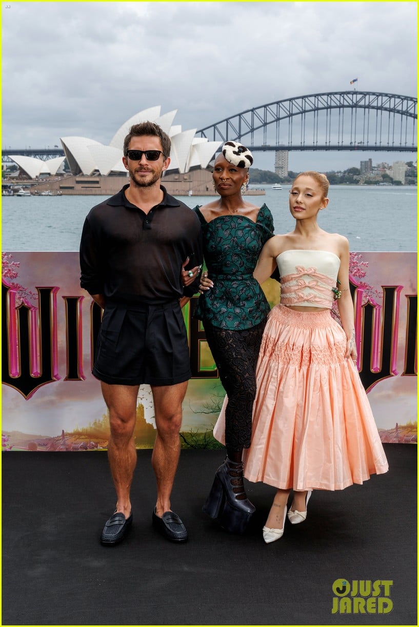 Jonathan Bailey Wears Sheer Shirt & Short Shorts to 'Wicked' Sydney