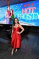 lacey chabert dustin milligan premiere new holiday movie hot frosty in la 04