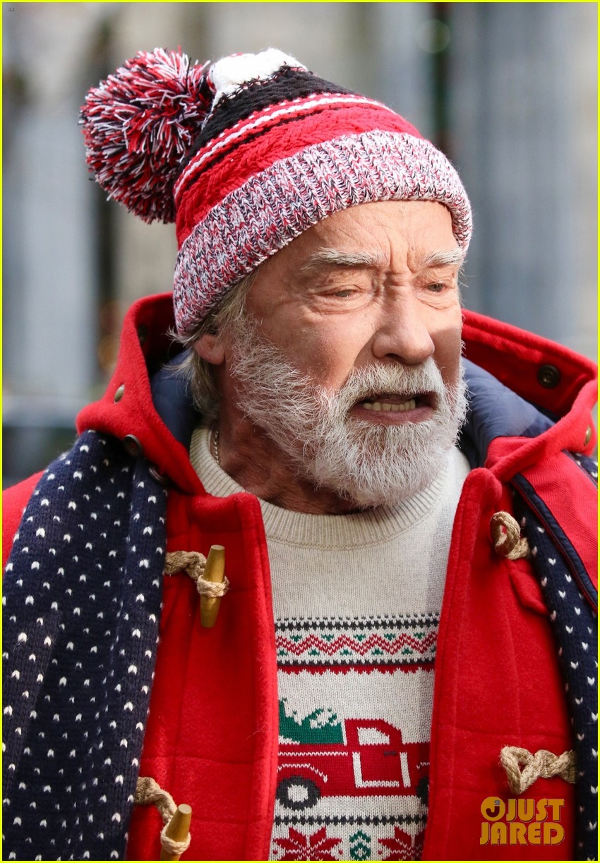 Arnold Schwarzenegger Channels Santa Claus on 