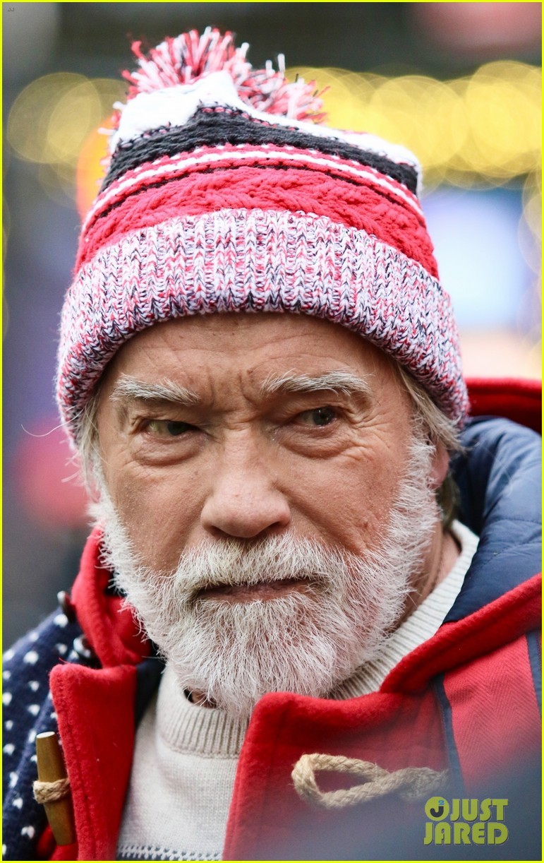 Arnold Schwarzenegger Channels Santa Claus on 