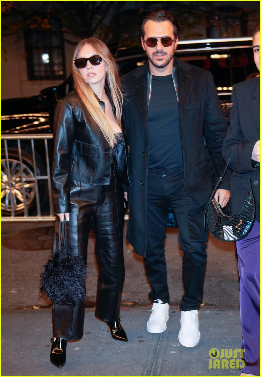 Sydney Sweeney Rocks Leather Outfit for Night Out in NYC with Fiancé