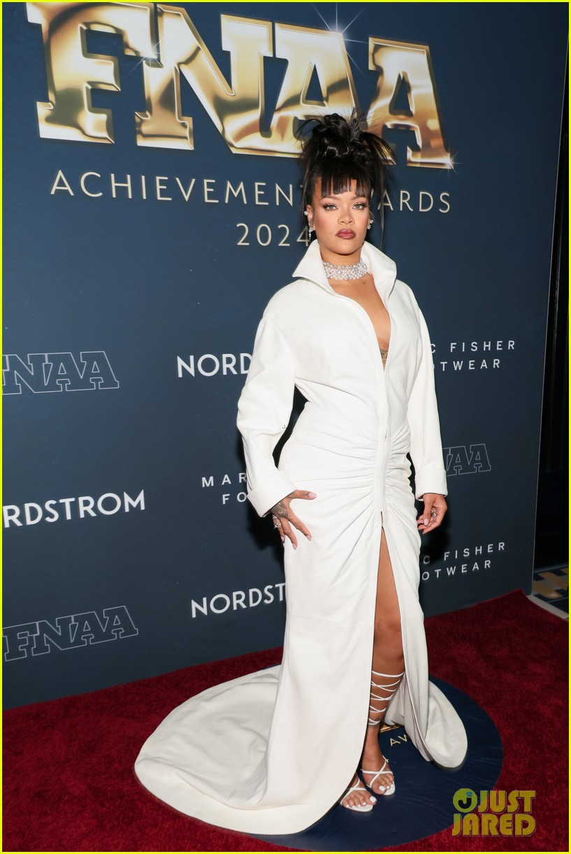 Rihanna is Vision in White at Footwear News Achievement Awards 2024