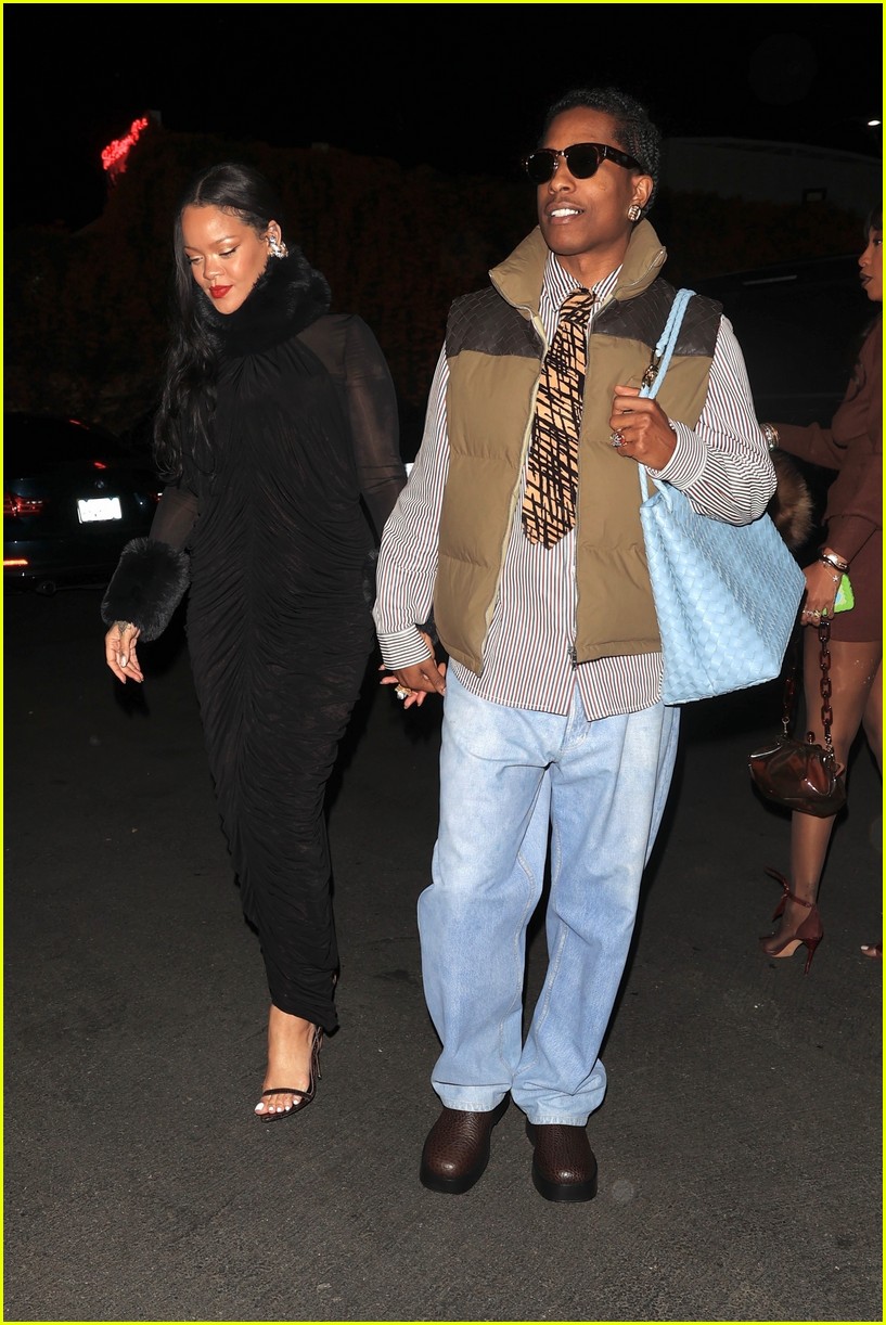 Rihanna & AAP Rocky Hold Hands During Their Monday Date Night in L.A