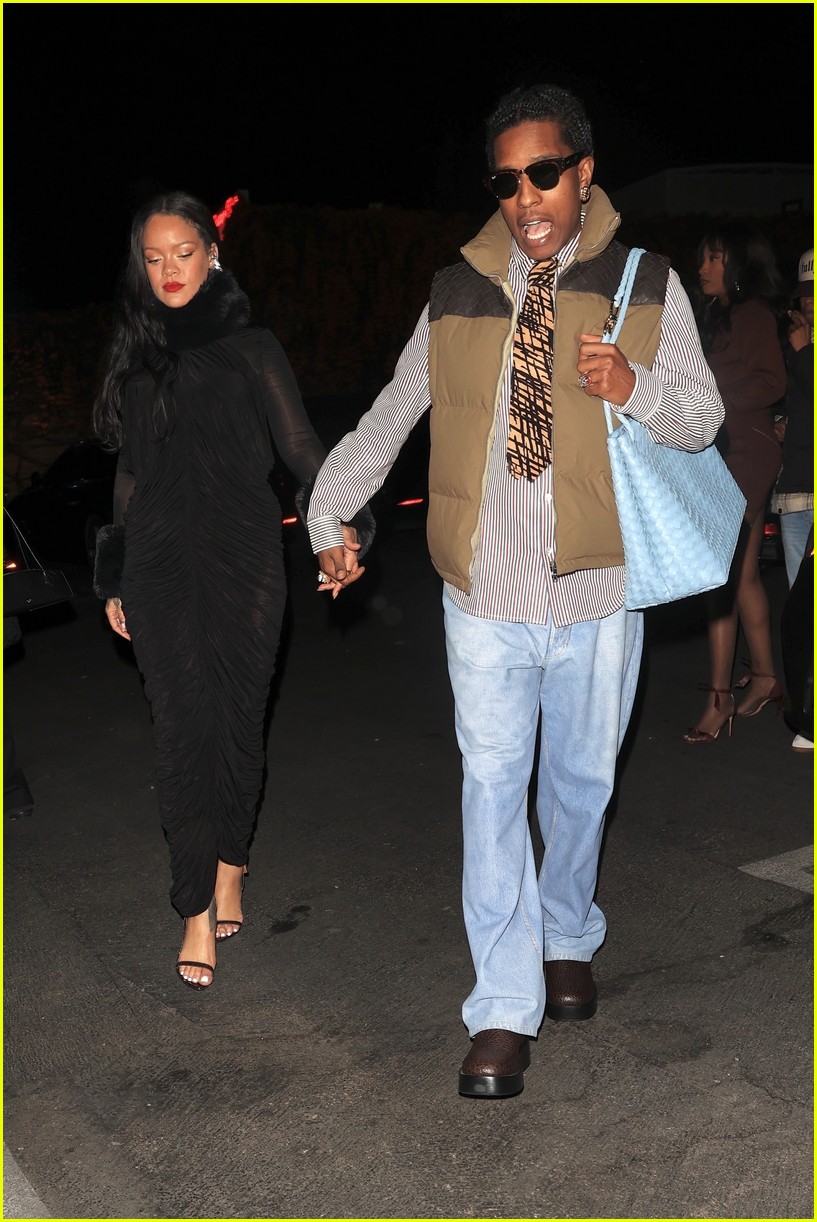 Rihanna & AAP Rocky Hold Hands During Their Monday Date Night in L.A