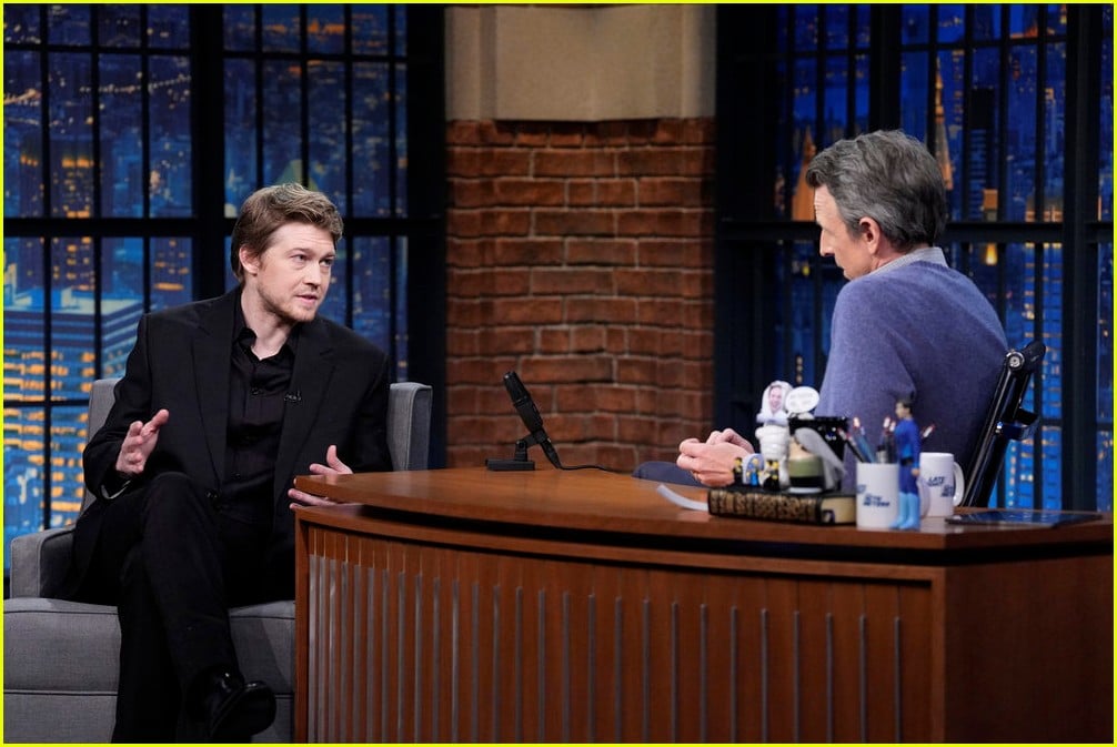 Joe Alwyn Makes Late Night Talk Show Debut On 'Late Night With Seth