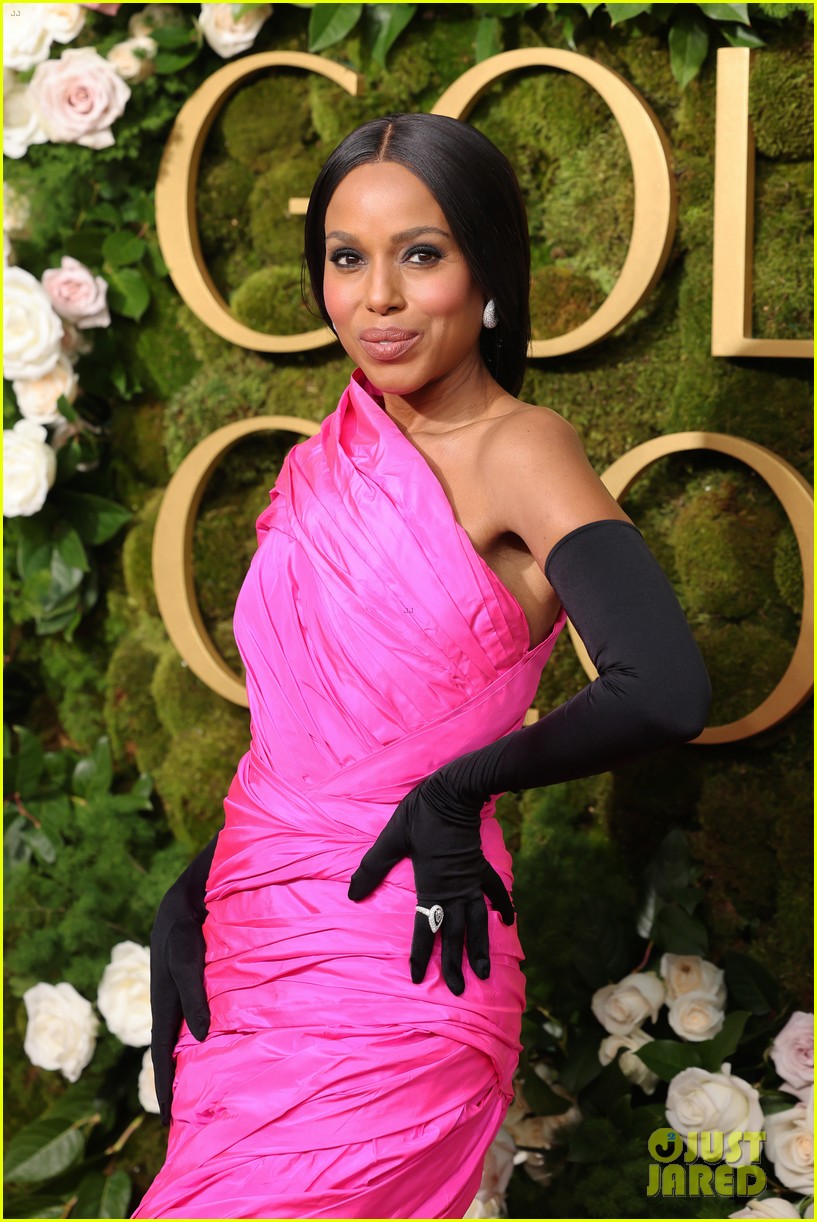 Kerry Washington & Husband Nnamdi Asomugha Walk Golden Globes 2025 Red