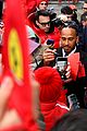 lewis hamilton greets tifosi at ferrari headquarters on first official day as ferrari driver 05