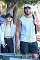 sam asghari brooke irvine holding hands workout 01