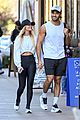 sam asghari brooke irvine holding hands workout 03