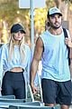 sam asghari brooke irvine holding hands workout 04