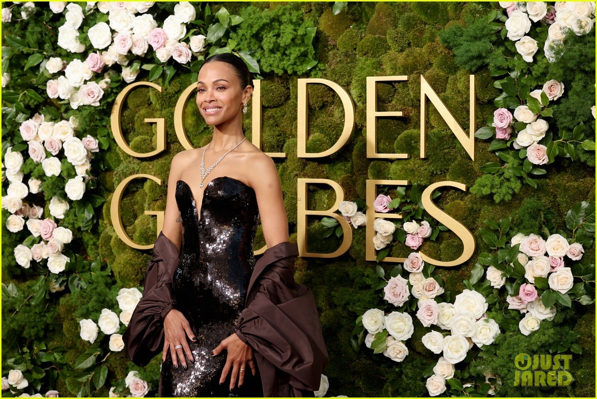 Zoe Saldana Wins 1st Golden Globe & Praises Competitors in Acceptance