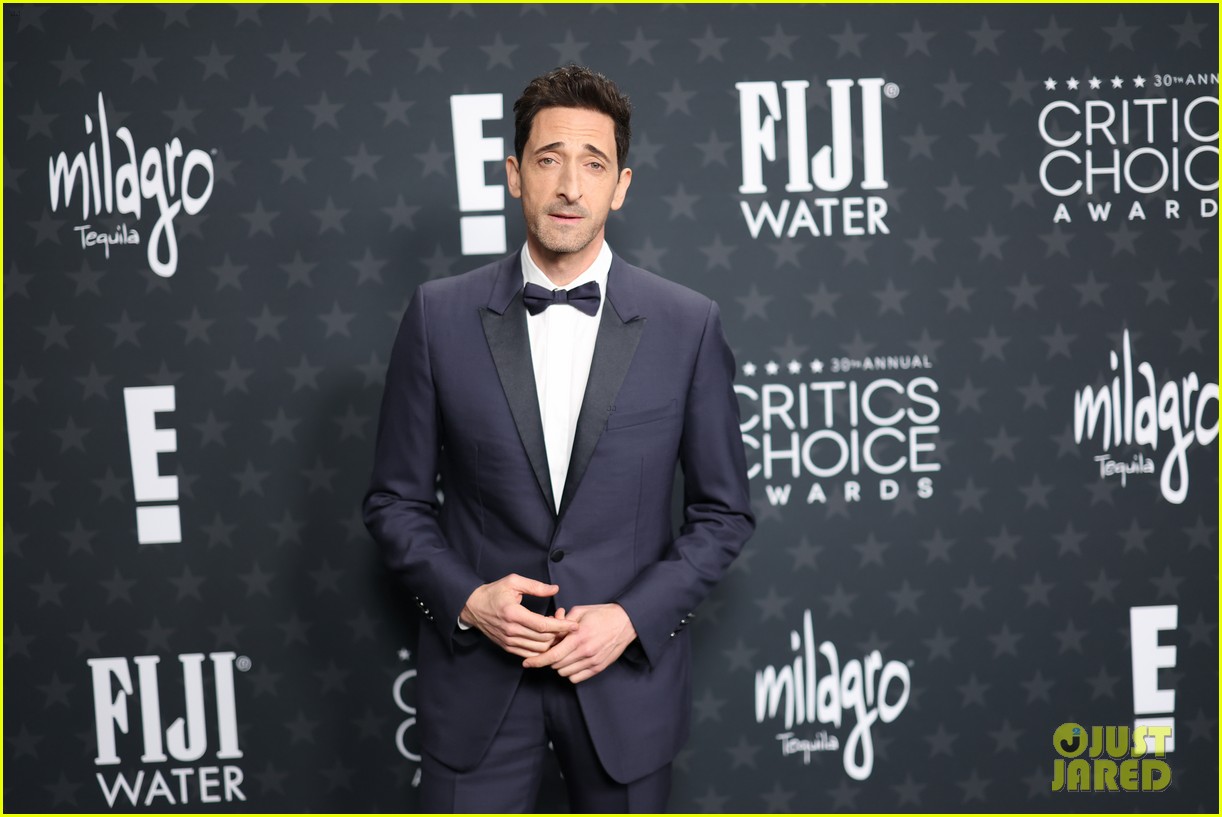 Adrien Brody Joined by Partner Chapman at Critics Choice