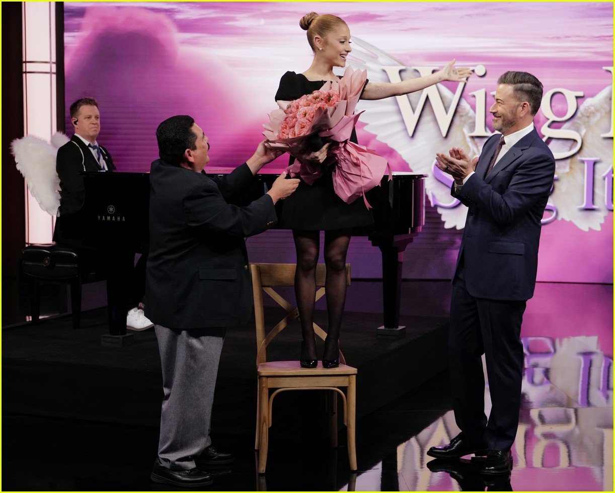 Ariana Grande Sings Impromptu Song About Being Short on 'Jimmy Kimmel