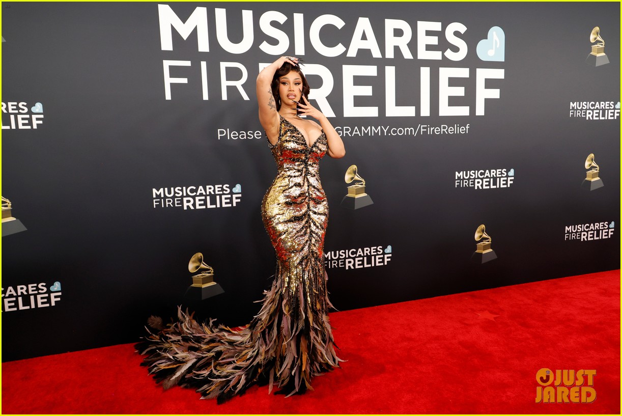 Cardi B Channels Fierce Tiger at Grammys 2025 Photo 5120329 Grammys