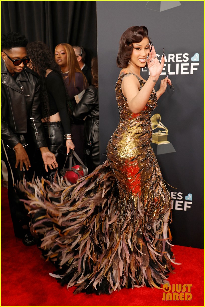 Cardi B Channels Fierce Tiger at Grammys 2025 Photo 5120337 Grammys
