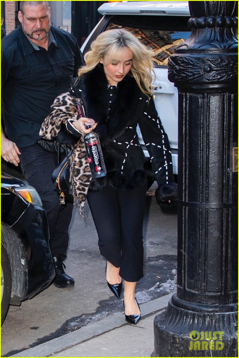 Sabrina Carpenter Spends Valentine's Day at Recording Studio in New