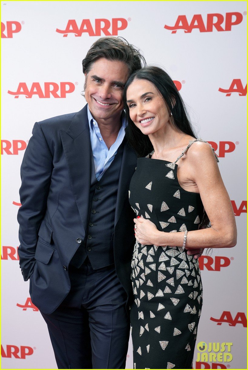 Demi Moore & John Stamos Have 'General Hospital' Reunion at AARP Movies(00)