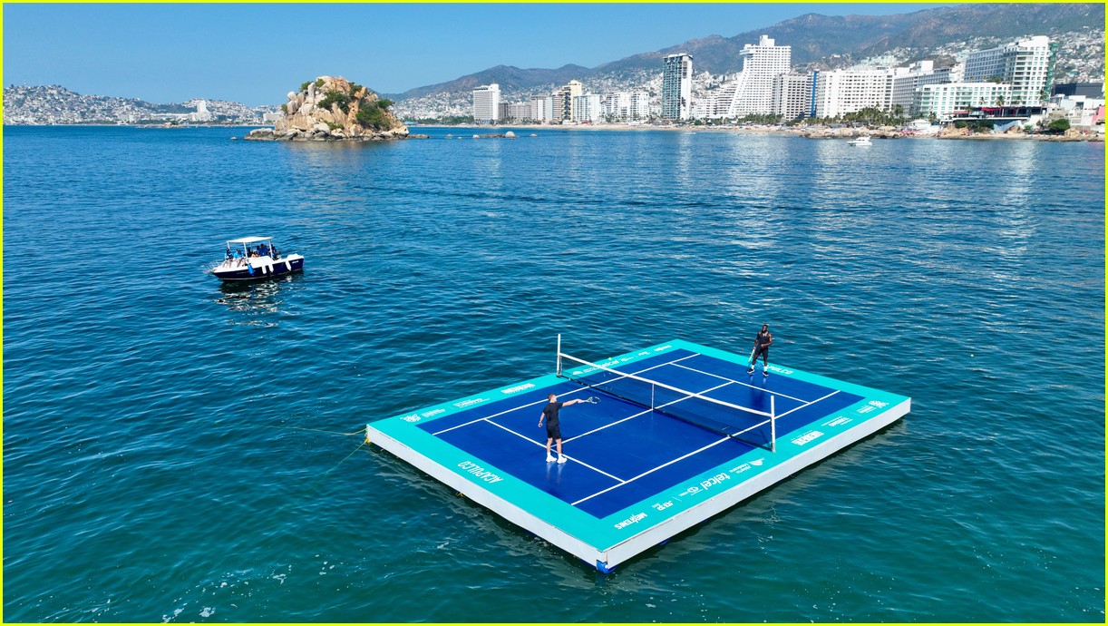 Frances Tiafoe & Holger Rune Play on Floating Tennis Court in Stunning ...