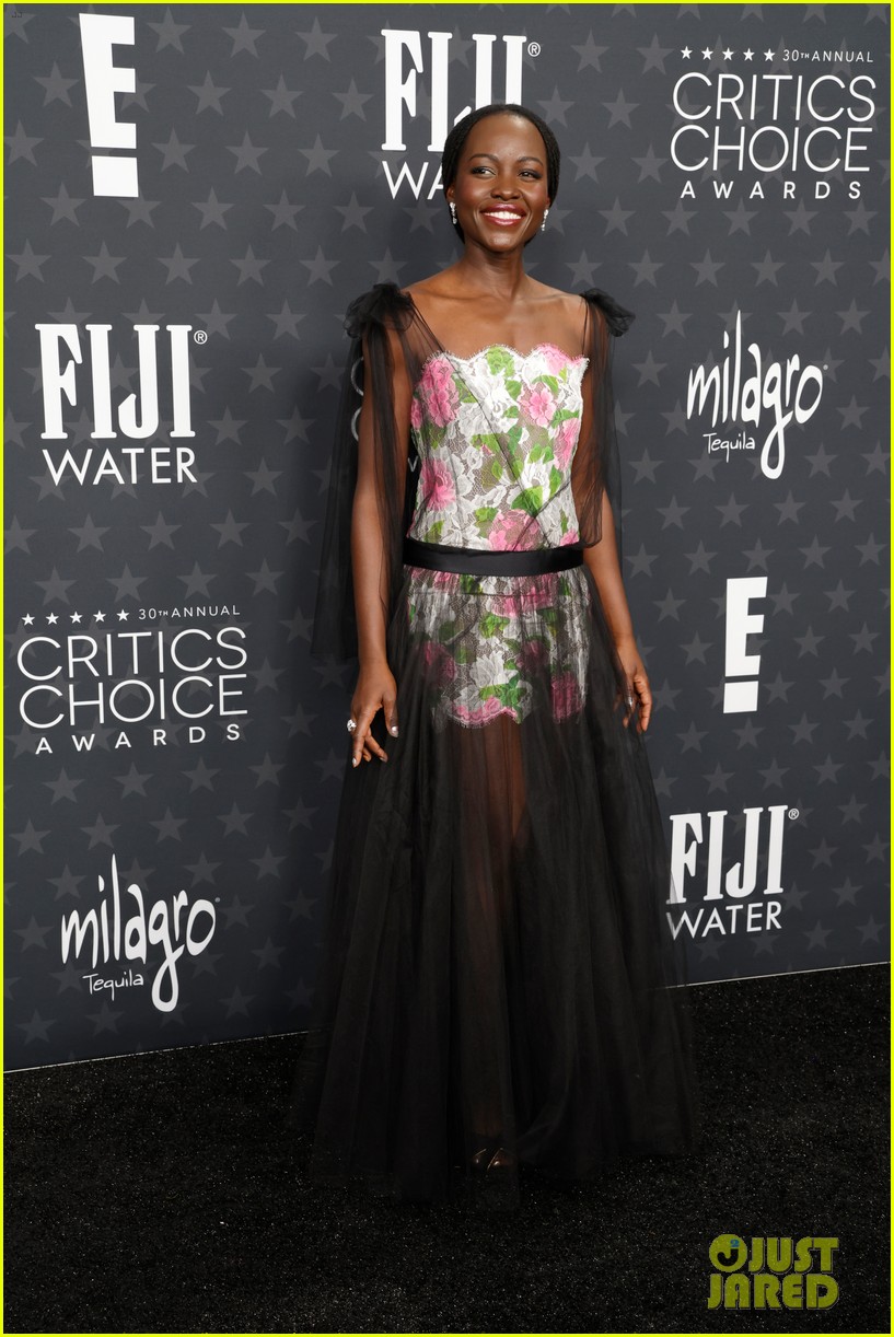 Lupita Nyong'o Wears Florals to Critics Choice Awards 2025 as 'The Wild