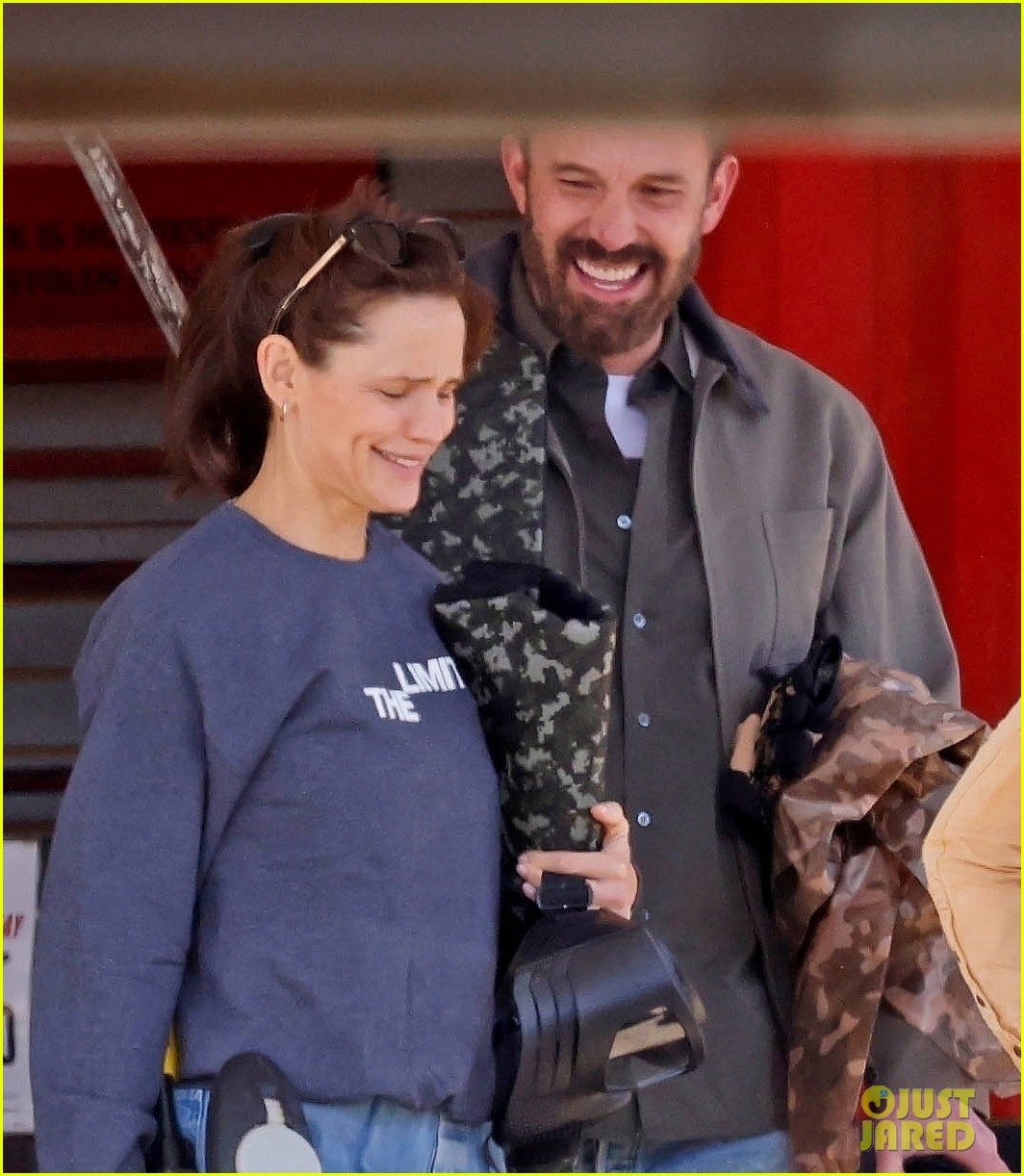 Ben Affleck & Jennifer Garner Share a Laugh at Son Samuel's Paintball