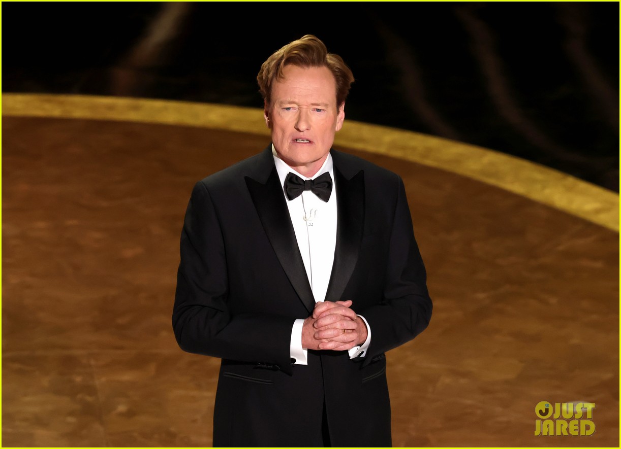 Conan O'Brien Makes 2 Karla Sofia Gascon Jokes During Oscars 2025