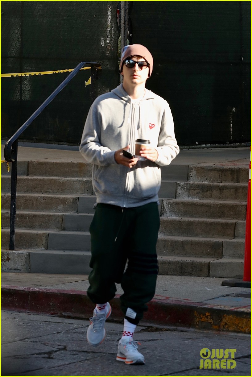 Timothee Chalamet Goes for Morning Coffee Run in Santa Monica: Photo