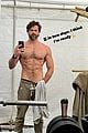 brant daugherty shirtless workout selfie