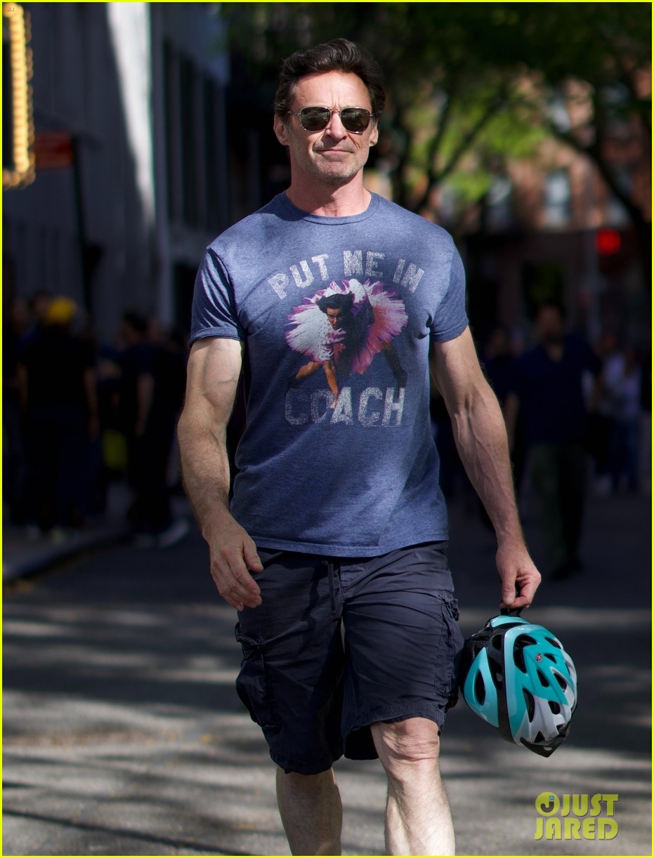 Hugh Jackman Spotted Looking Buff While Heading to Work for His