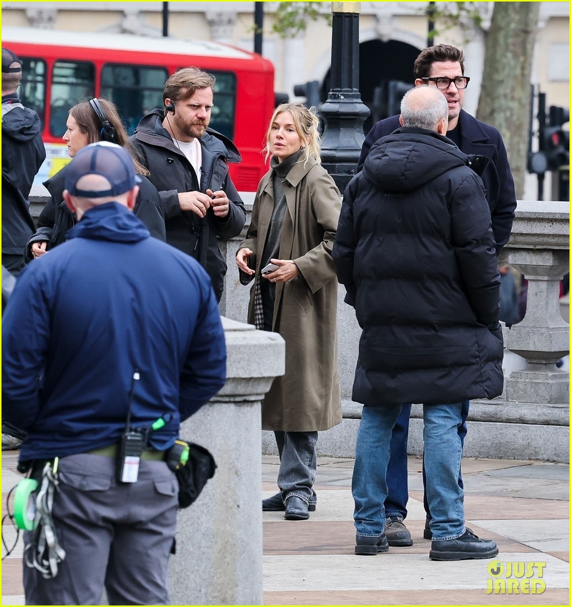 john krasinski sienna miller film jack ryan movie in london 055146434