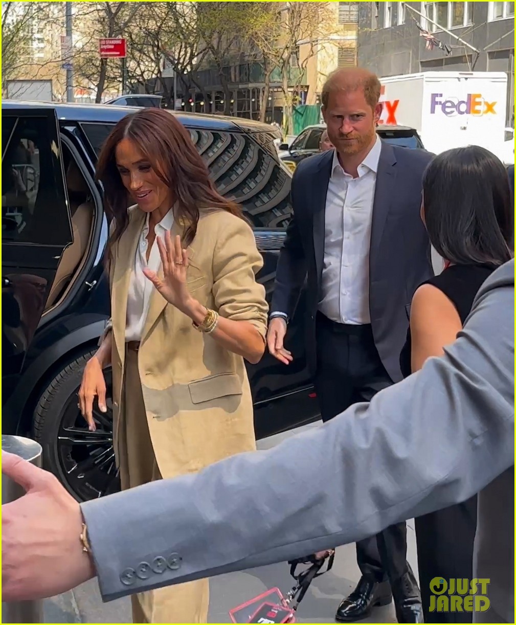 Meghan Markle & Prince Harry Make Rare Public Appearance in NYC, Reveal