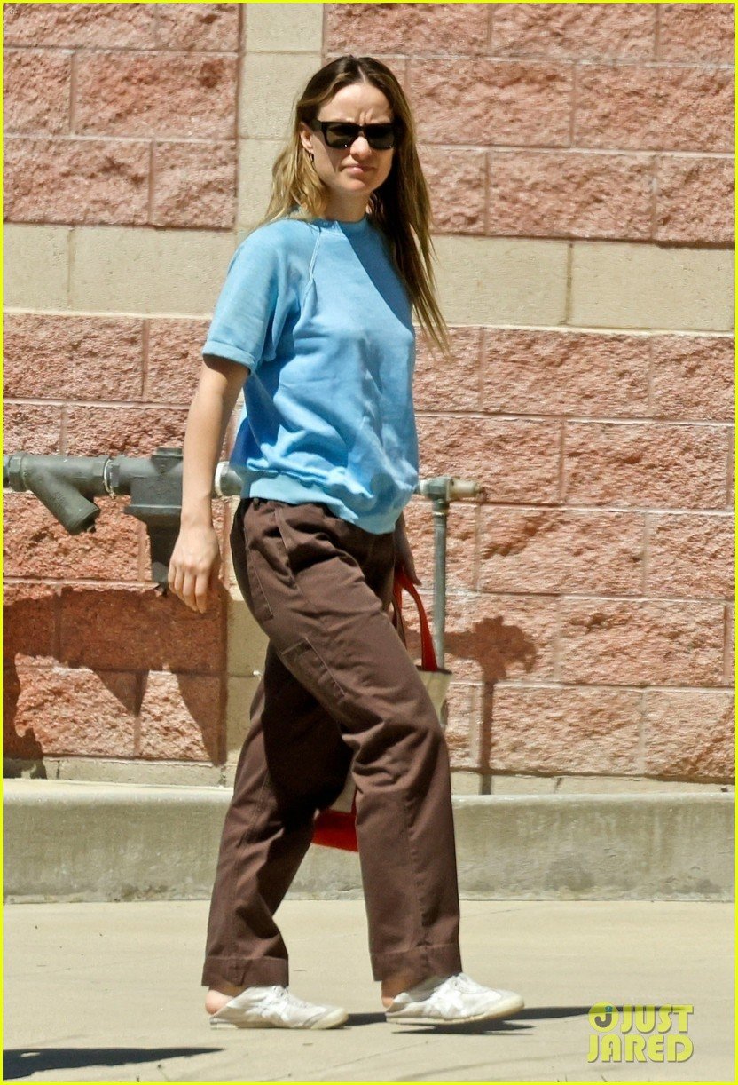 Exes Olivia Wilde & Jason Sudeikis Share Hug During a Sunday Afternoon of Co-Parenting: Photo