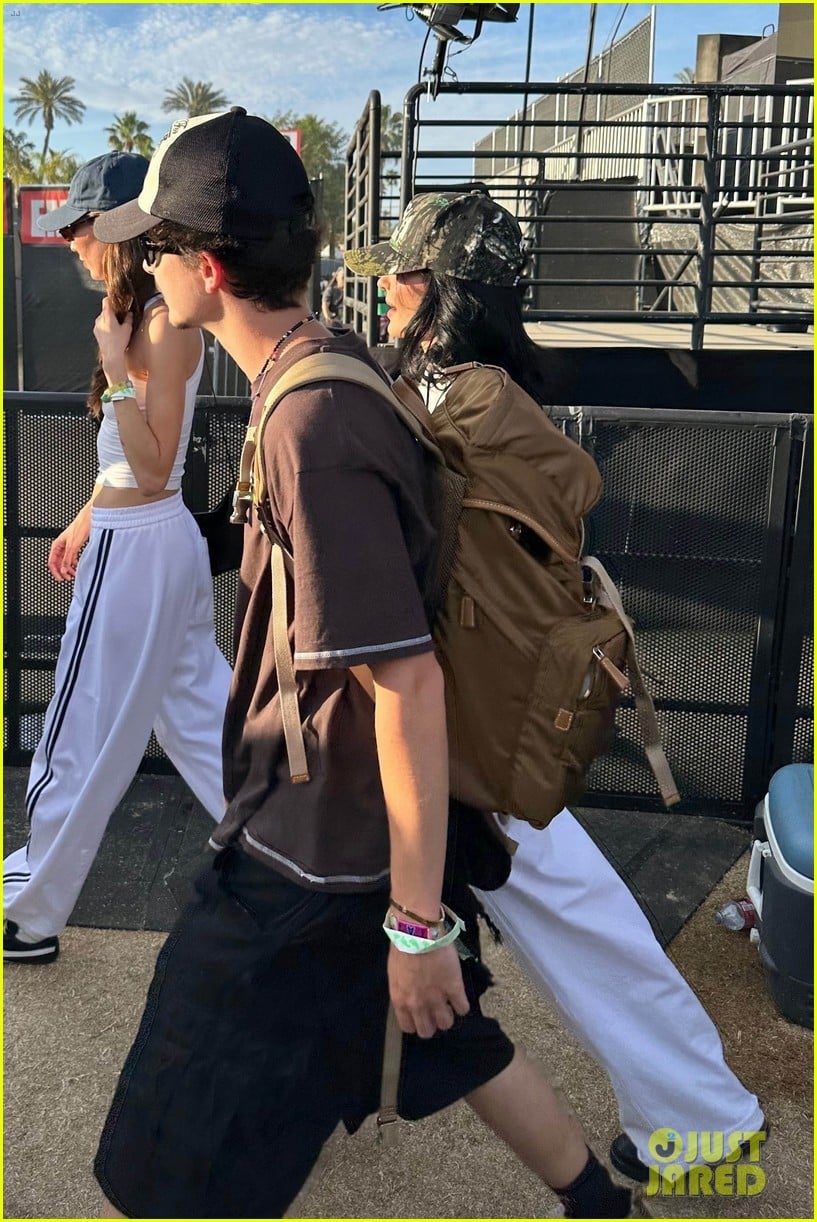 Timothee Chalamet & Kylie Jenner Hold Hands at Day 2 of Coachella 2025