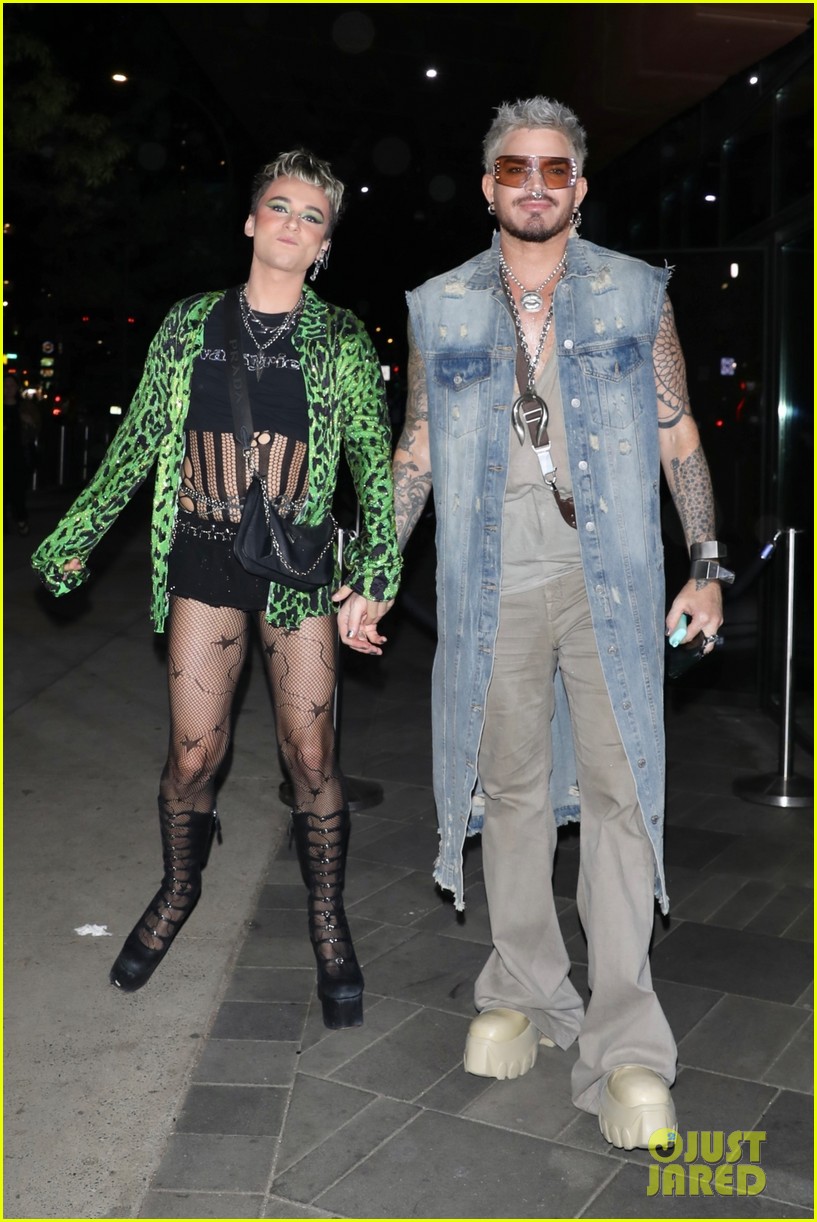 Adam Lambert & Boyfriend Oliver Gliese Attend a Charli XCX Concert