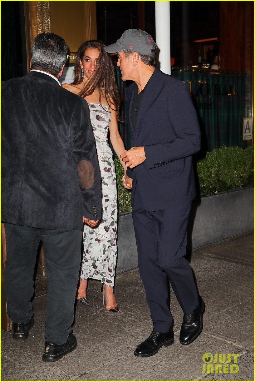 & Amal Clooney Meet Up with Bono for Dinner in NYC Photo