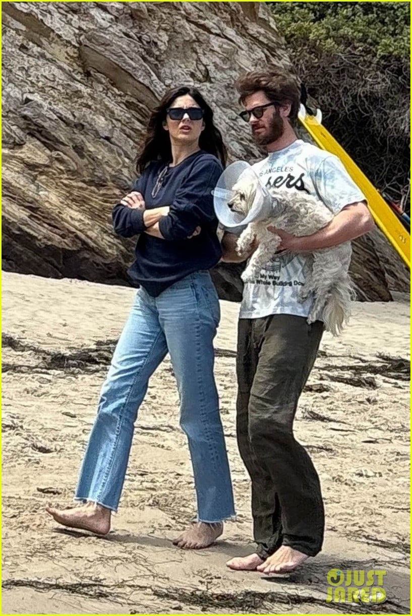 Cute Couple Andrew Garfield & Monica Barbaro Spotted at the Beach on