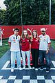 lewis hamilton charles leclerc have fun with stem students ahead of miami grand prix 02