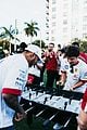 lewis hamilton charles leclerc have fun with stem students ahead of miami grand prix 05